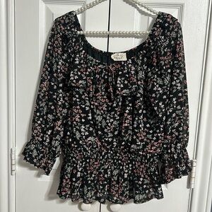 Ember Floral Women's Blouses size L